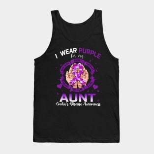 I Wear Purple For My Aunt Crohn's Disease Awareness Tank Top